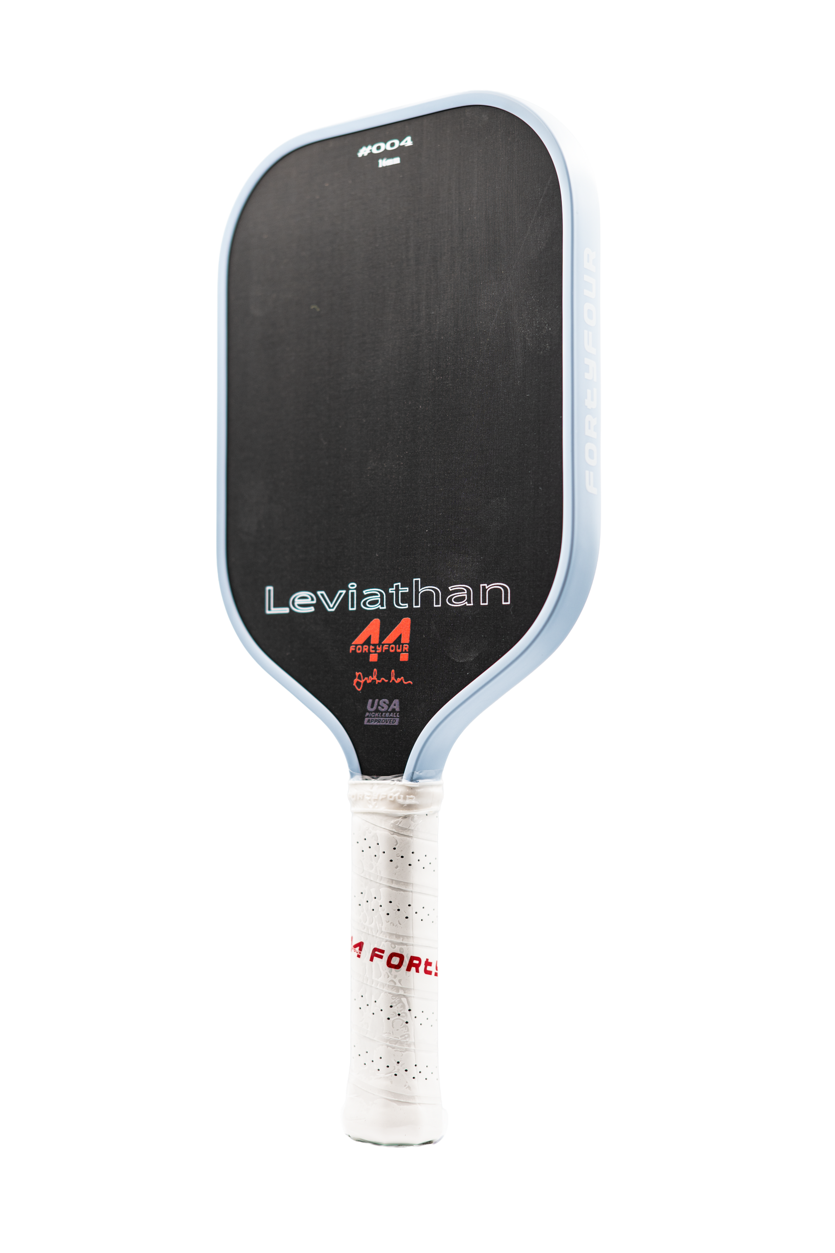 Fortyfour Leviathan Essential Series T300 carbon fiber control pickleball paddle on white background