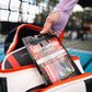 Inferno Edge Tape pack being pulled from a pickleball bag courtside