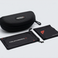 Included accessories – FortyFour hard case, microfiber pouch and cleaning cloth