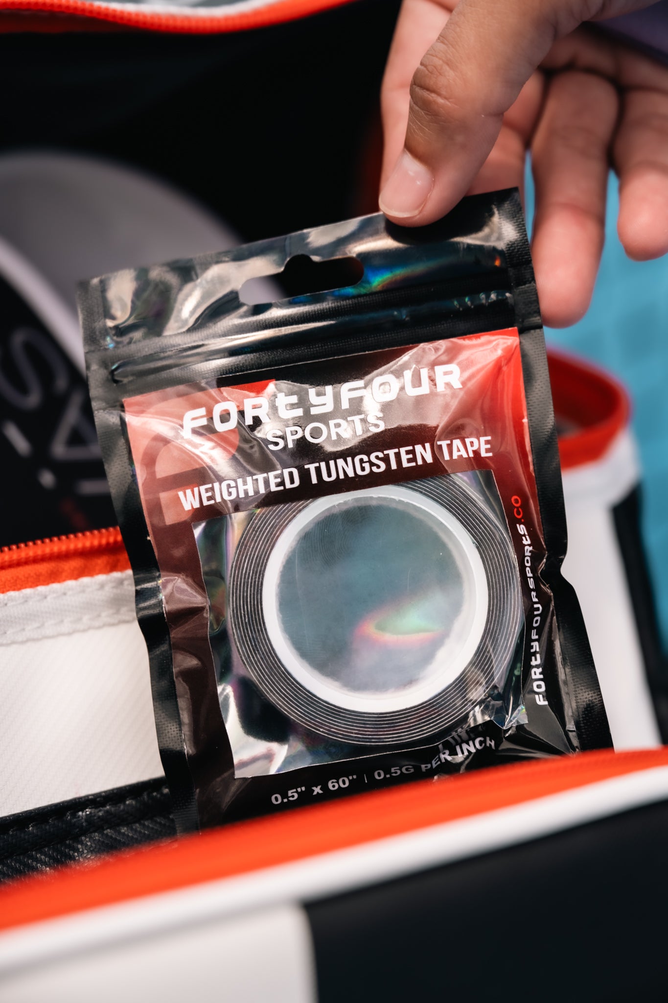 FortyFour Tune Tape pack in a pickleball bag