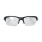 Fortyfour ClearStrike clear sport lens pickleball eyewear front view showing non-tinted UV400 impact-rated lenses
