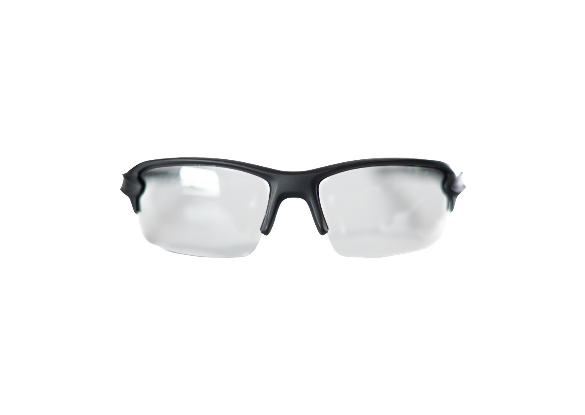 Fortyfour ClearStrike clear sport lens pickleball eyewear front view showing non-tinted UV400 impact-rated lenses