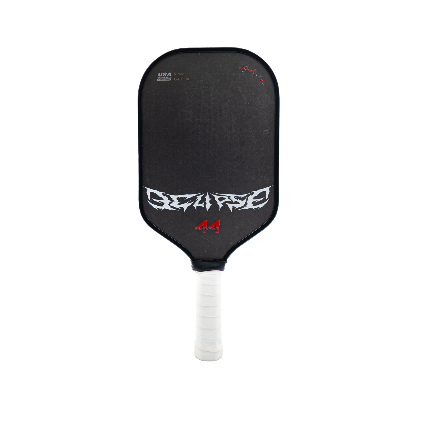 Fortyfour Eclipse Elongated Body EB T700 carbon fiber pickleball paddle with extended hitting zone