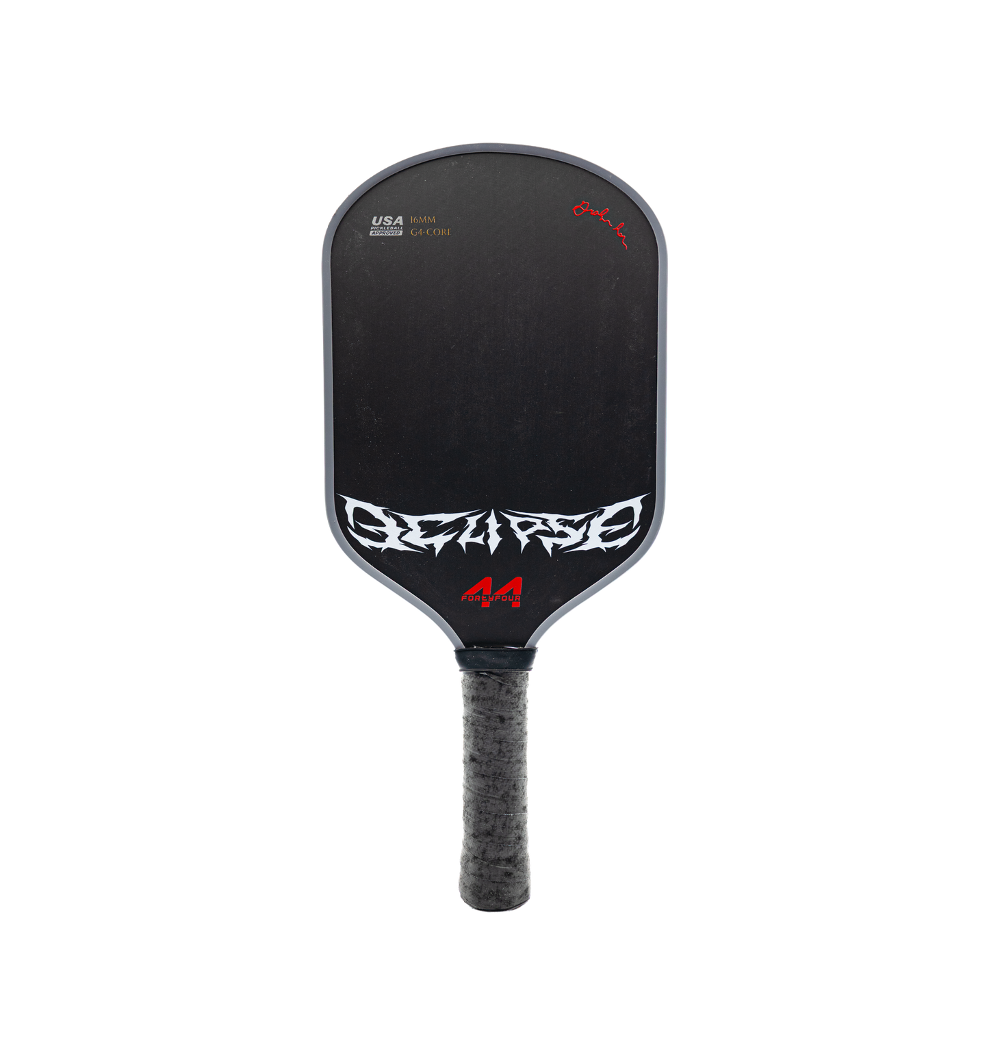 Fortyfour Eclipse Hybrid all-court T700 carbon fiber pickleball paddle for balanced reach and sweet spot