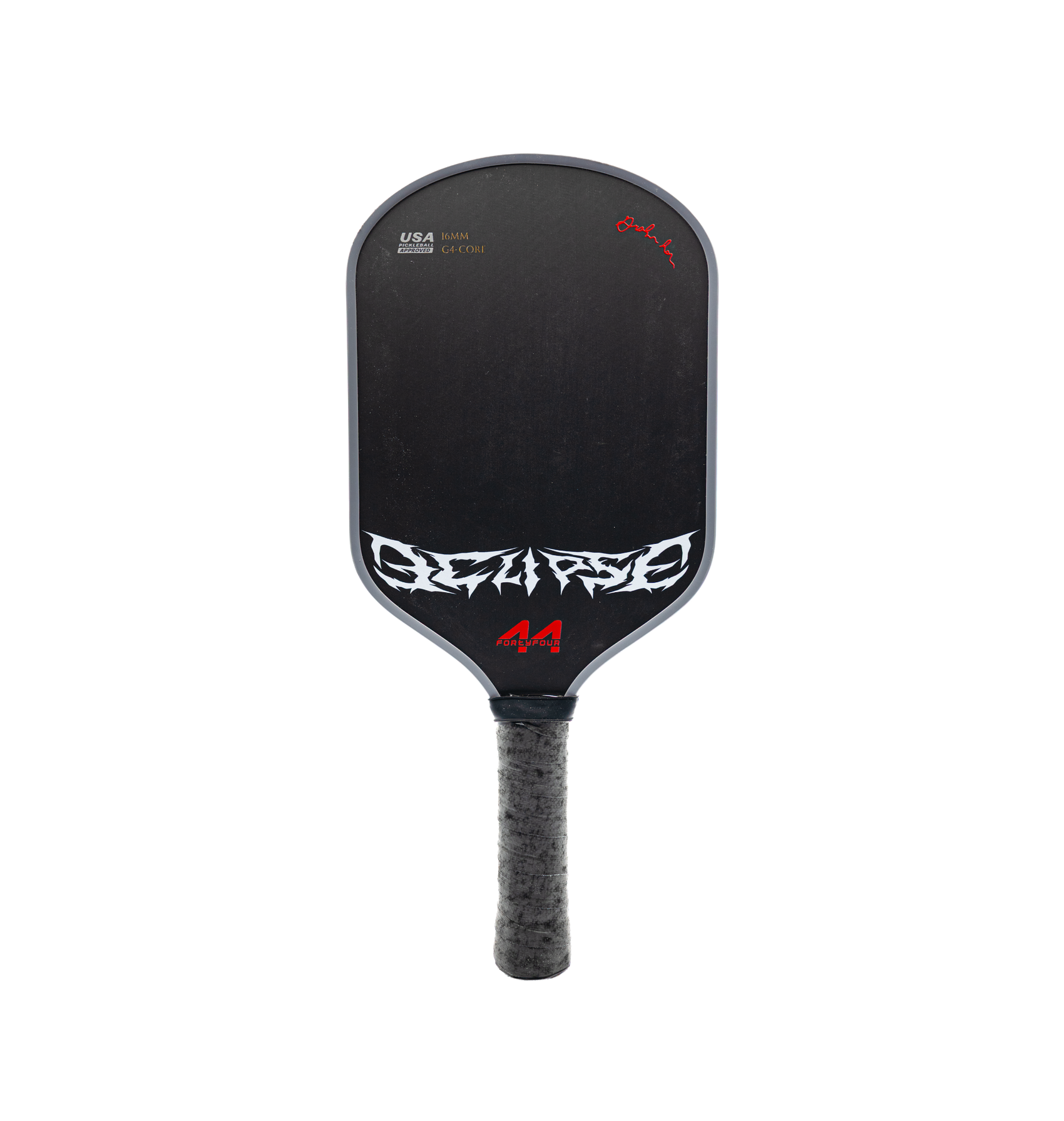 Fortyfour Eclipse Hybrid all-court T700 carbon fiber pickleball paddle for balanced reach and sweet spot