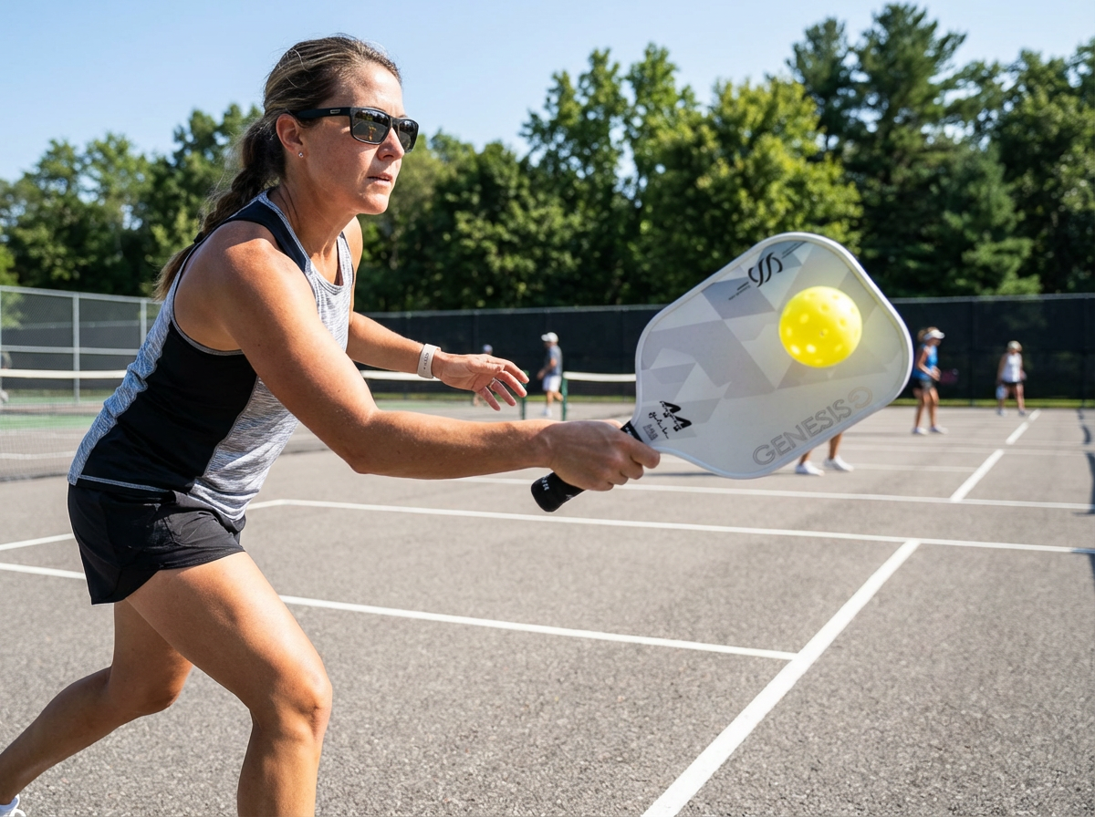 Fortyfour Genesis beginner pickleball paddle designed for natural progression from first game to intermediate play