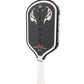 Fortyfour Zephyr T300 carbon fiber pickleball paddle back view showing hybrid shape and edge guard
