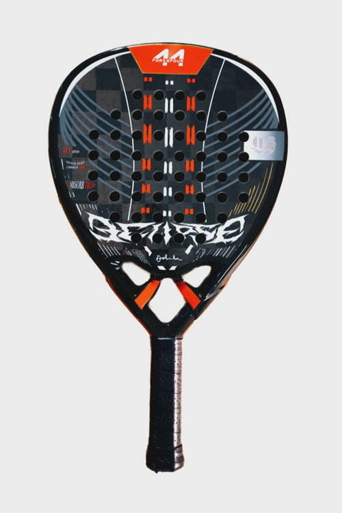 Fortyfour Eclipse Pro padel racket 24K carbon fiber face and EVA sandwich core construction overview