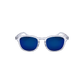 FortyFour Shades – front view, crystal clear frame with blue polarized lens