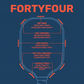 FortyFour paddle weighting placement guide showing power and stability zones